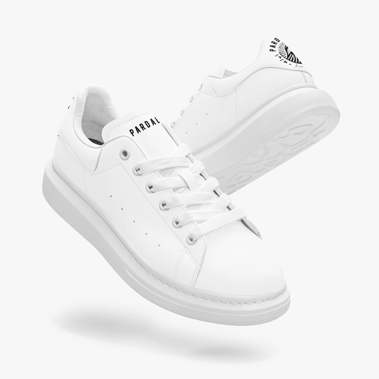 Sneakers Unisex Leather Oversized White - Pardalês_Free Lifestyle
