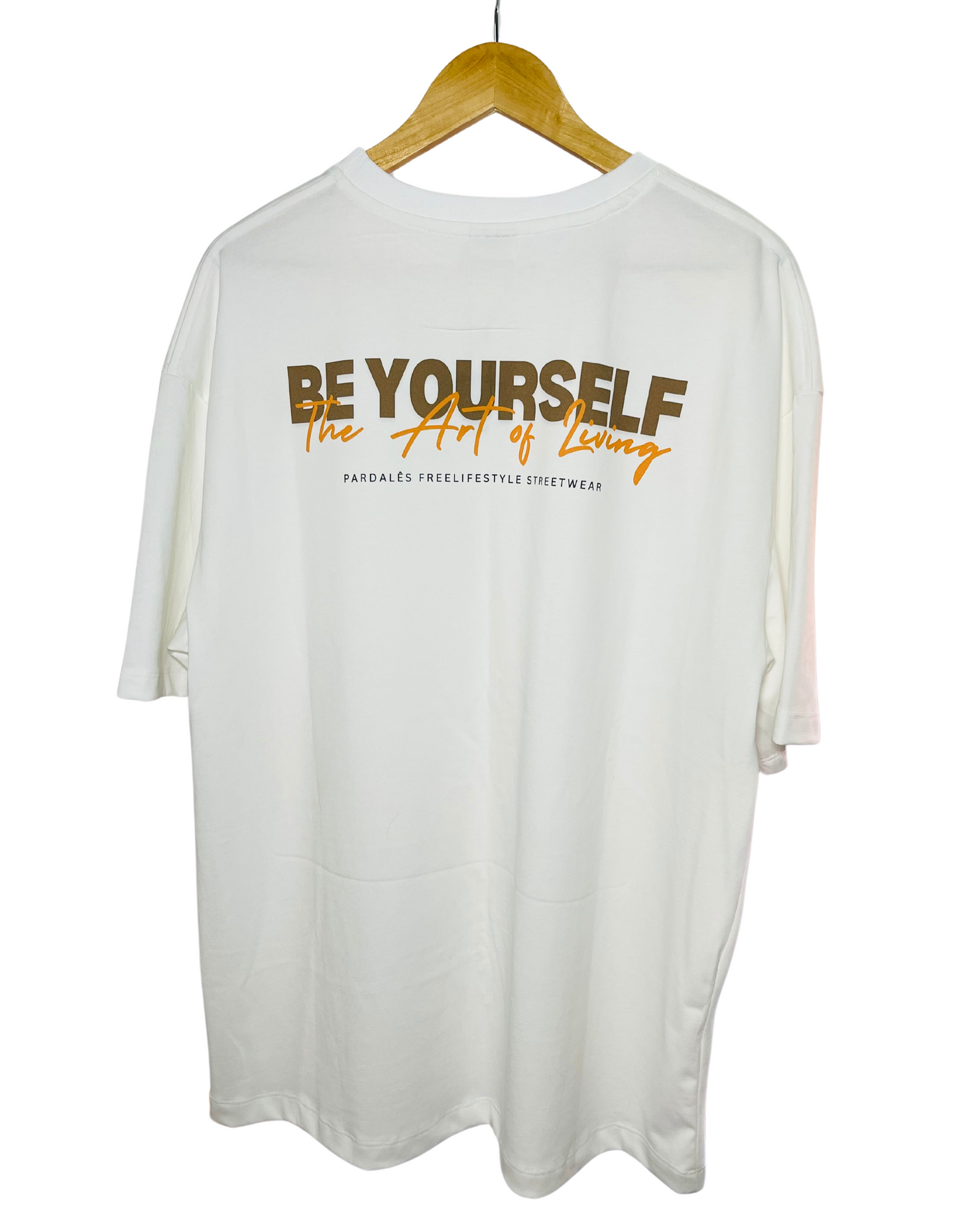 T-shirt Unisex Oversize Be Yourself - Pardalês_Free Lifestyle