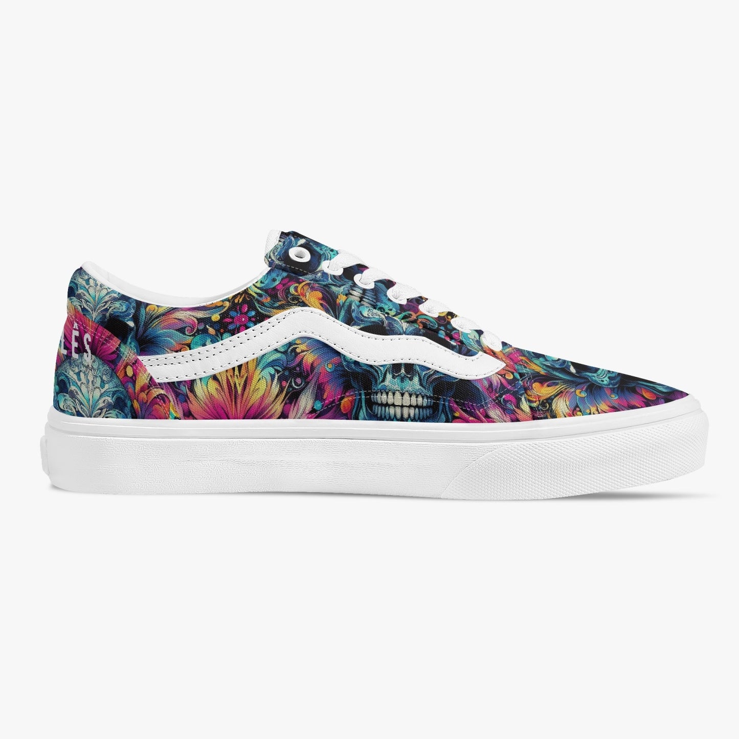 Sneakers Unisex Trendy Low-Top Skull - Pardalês_Free Lifestyle