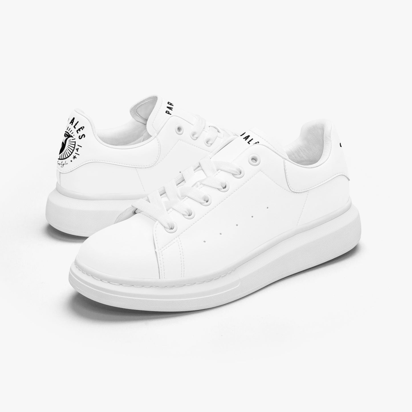 Sneakers Unisex Leather Oversized White - Pardalês_Free Lifestyle