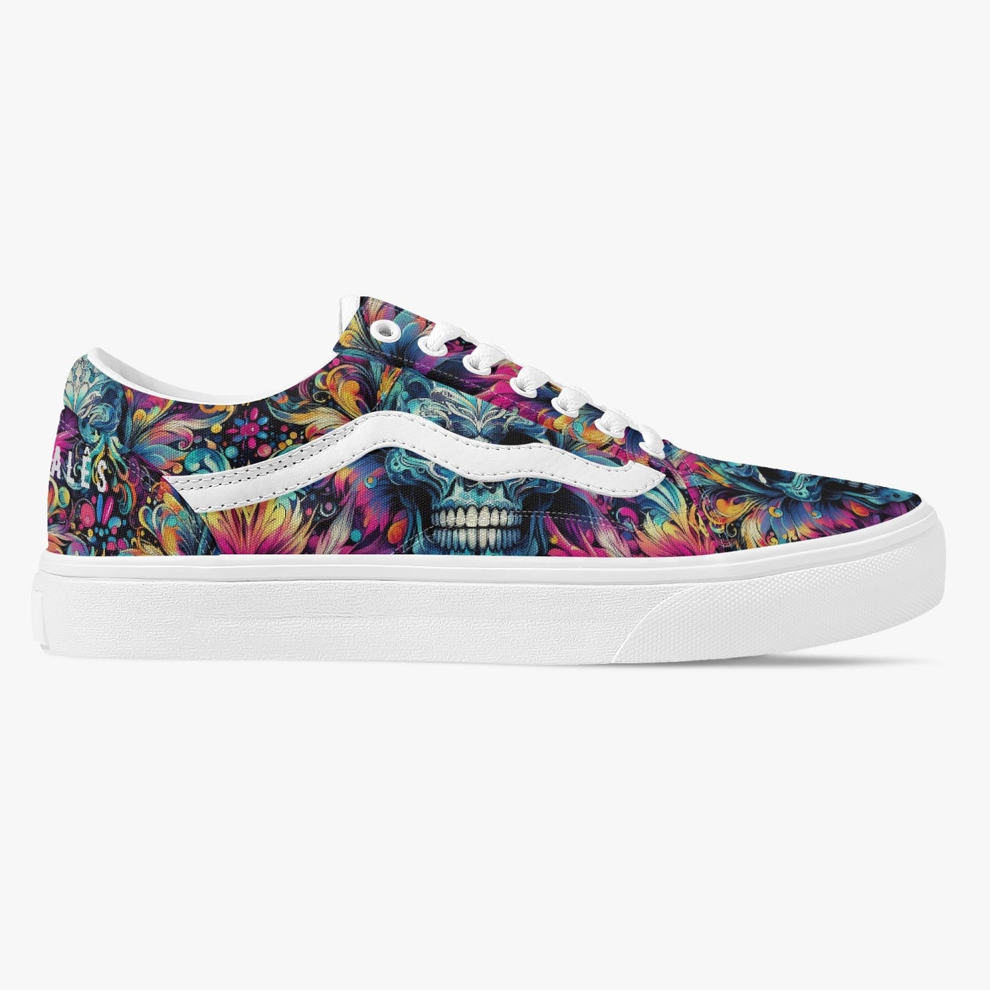 Sneakers Unisex Trendy Low-Top Skull - Pardalês_Free Lifestyle