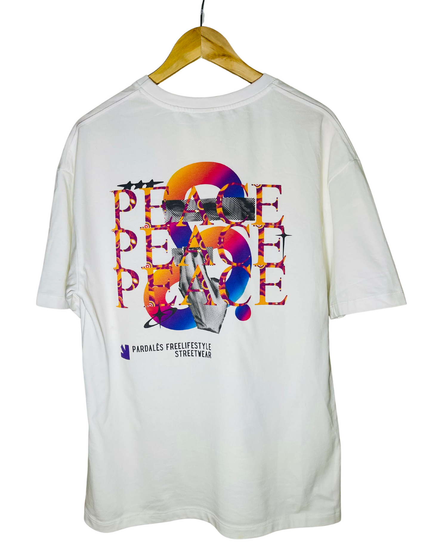 T-shirt Unisex Oversize Peace - Pardalês_Free Lifestyle
