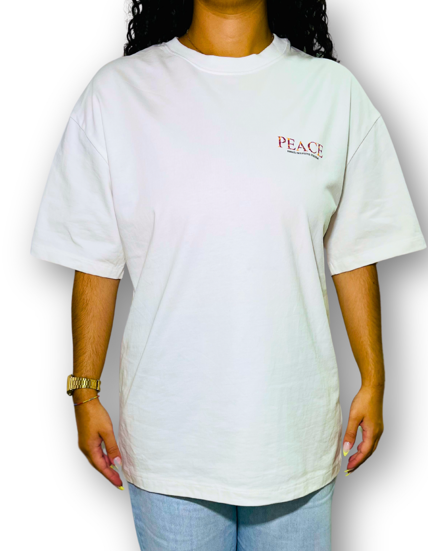 T-shirt Unisex Oversize Peace - Pardalês_Free Lifestyle
