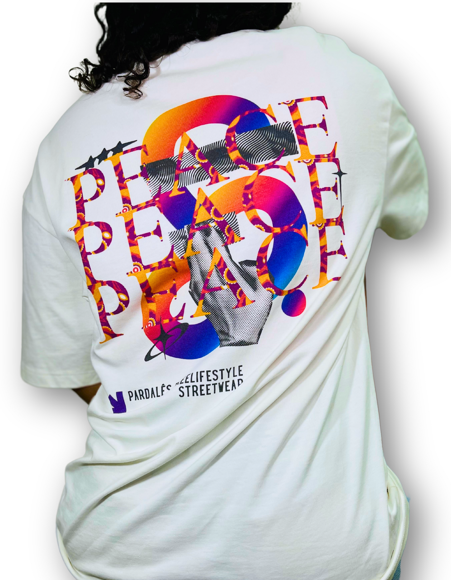 T-shirt Unisex Oversize Peace - Pardalês_Free Lifestyle