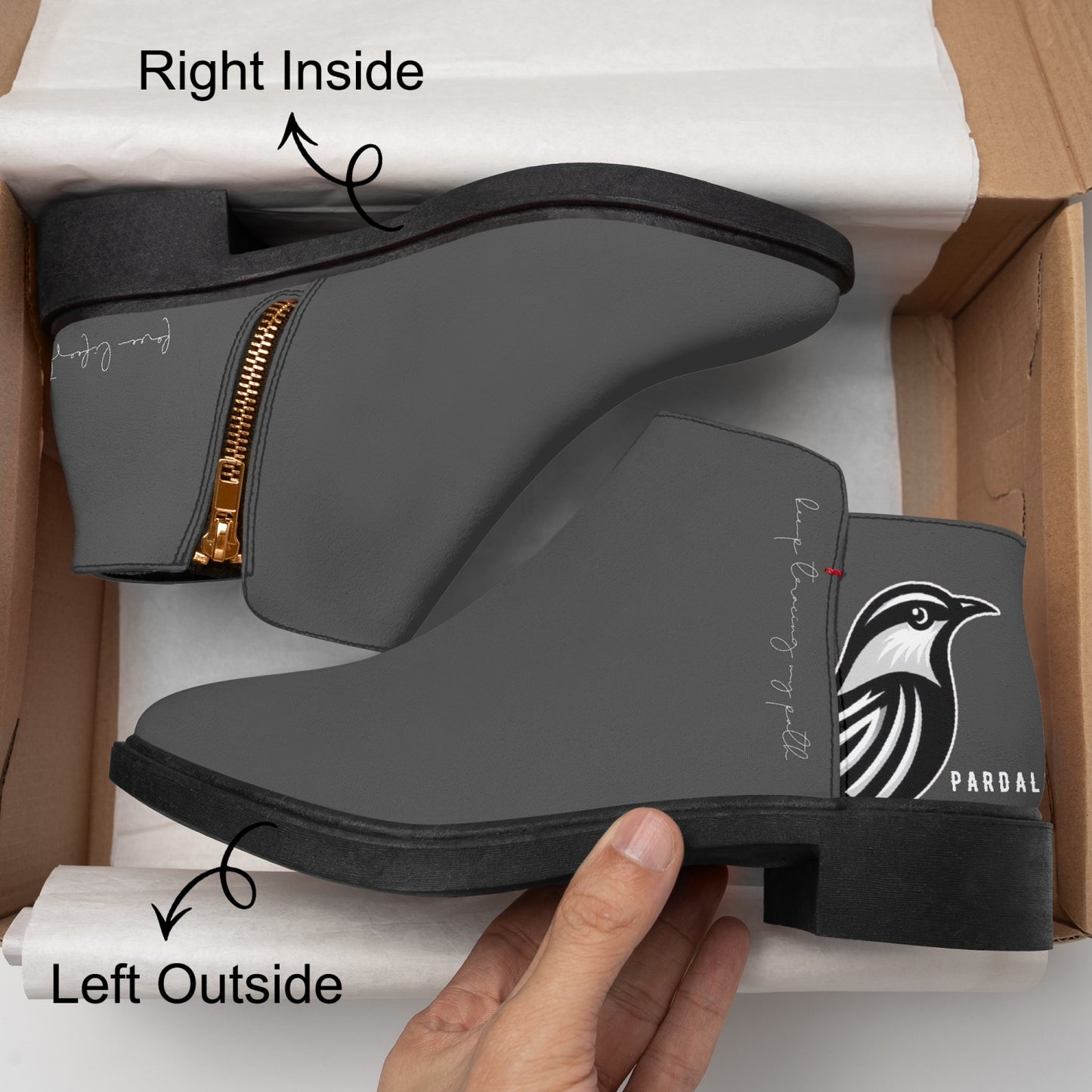 Boots Unisex Zipper Pardalês - Pardalês_Free Lifestyle