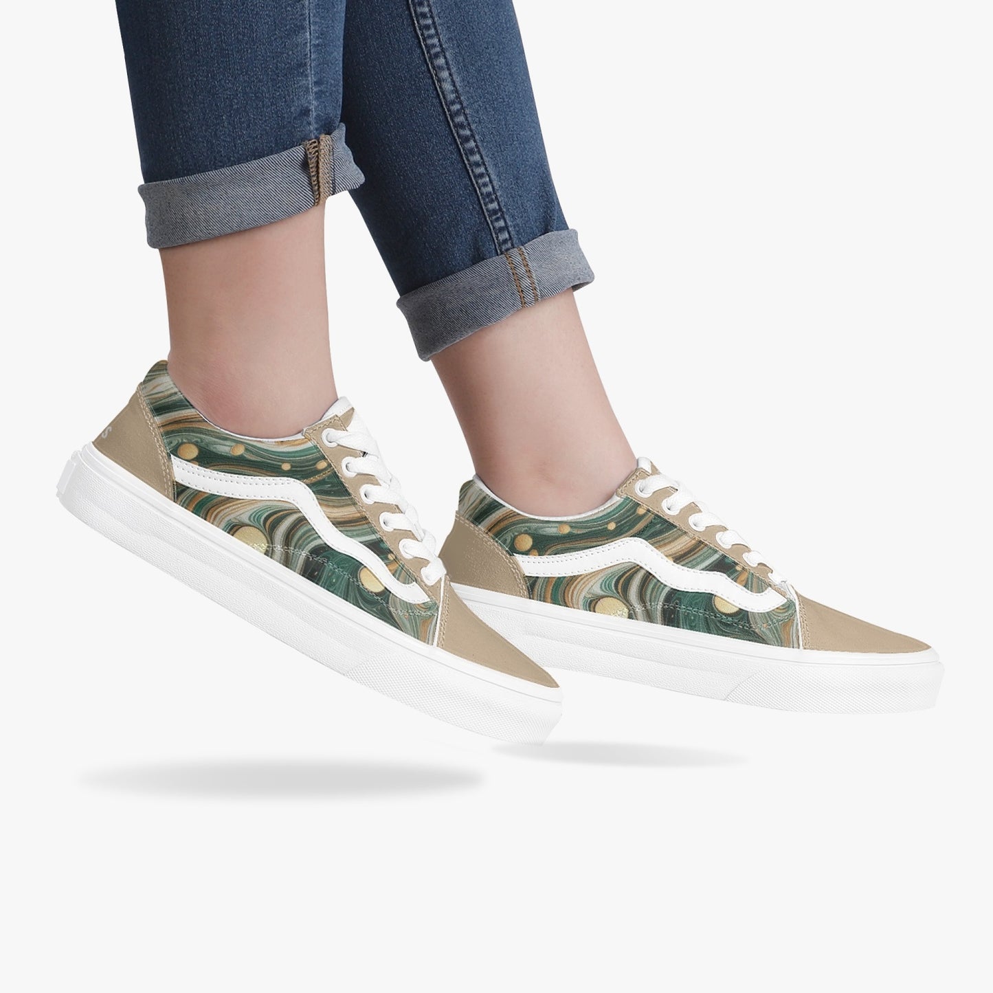 Sneakers Unisex Trendy Low-Top Marble - Pardalês_Free Lifestyle