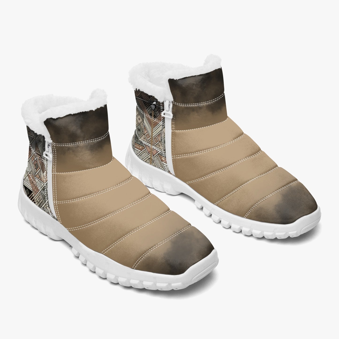 Boots Unisex Cotton-pad Fur Geometric - Pardalês_Free Lifestyle
