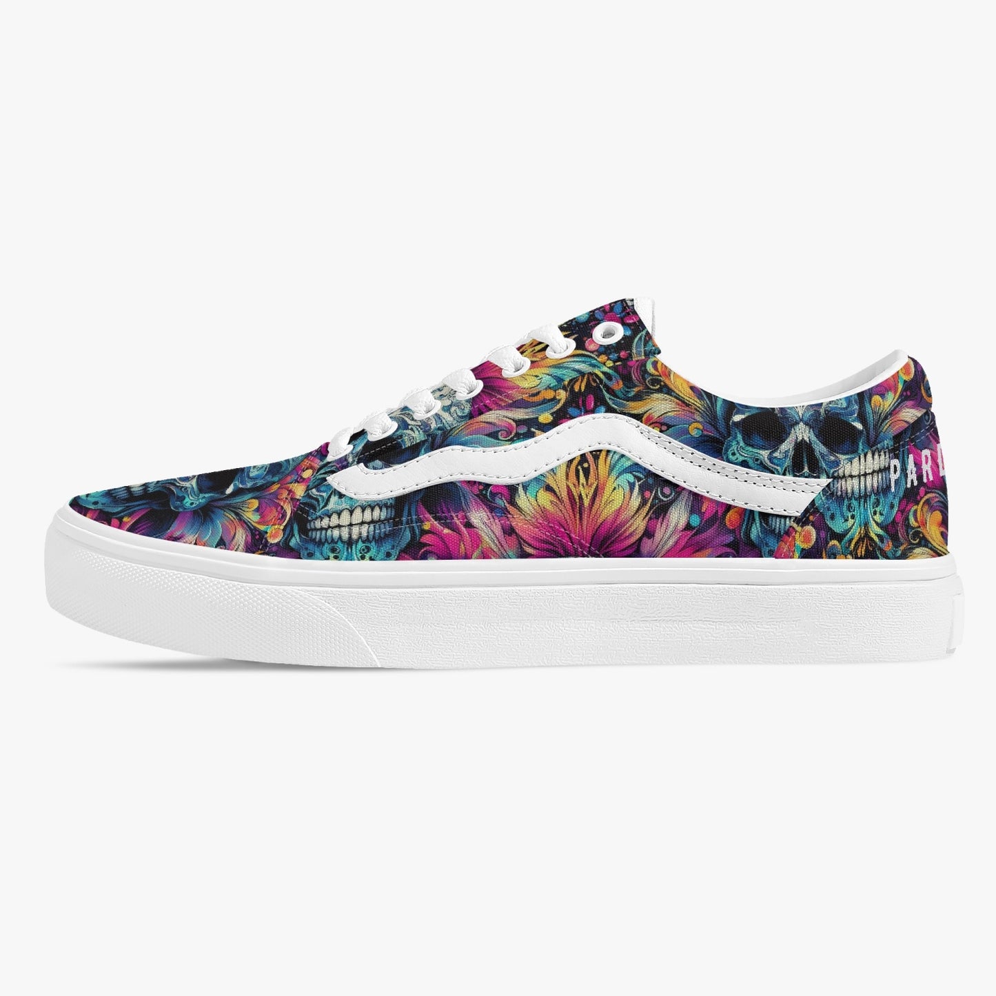 Sneakers Unisex Trendy Low-Top Skull - Pardalês_Free Lifestyle