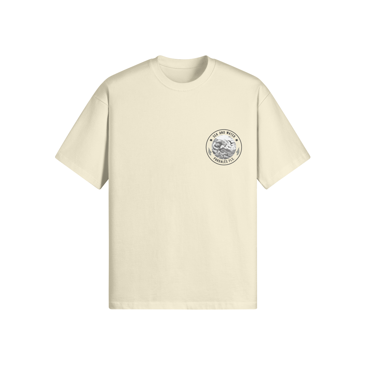 T-shirt Unisex Oversize Oyster Inspiration - Pardalês_Free Lifestyle