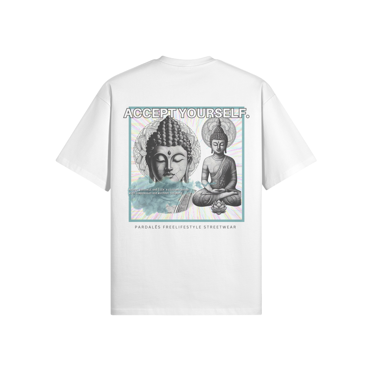 T-shirt Unisex Oversize Buddha Accept