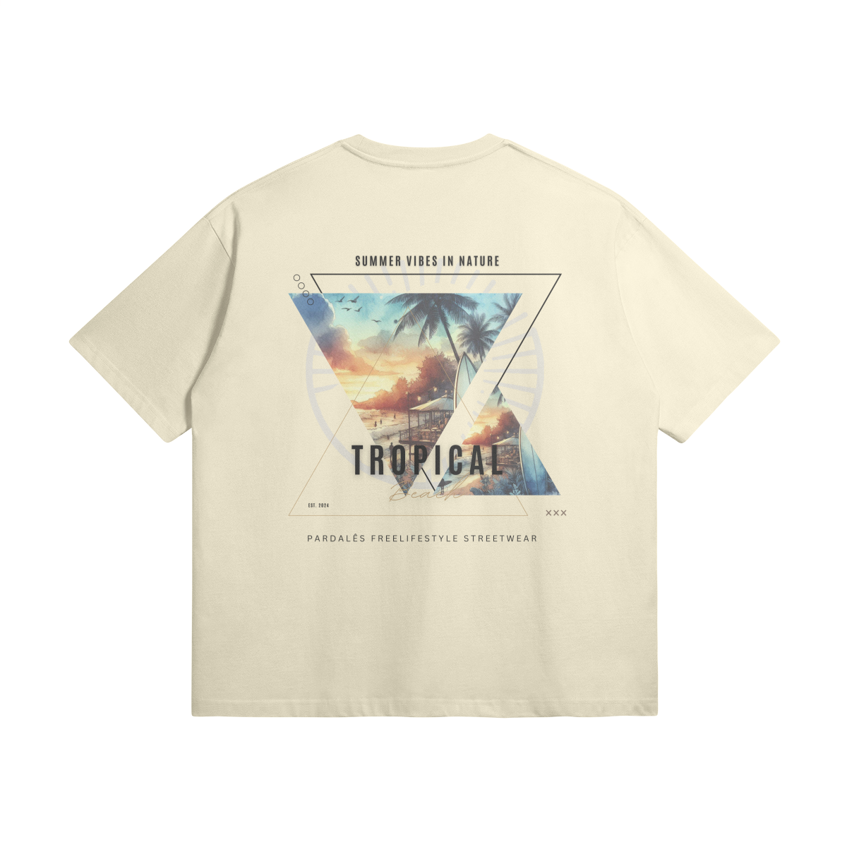 T-shirt Unisex Oversize Tropical