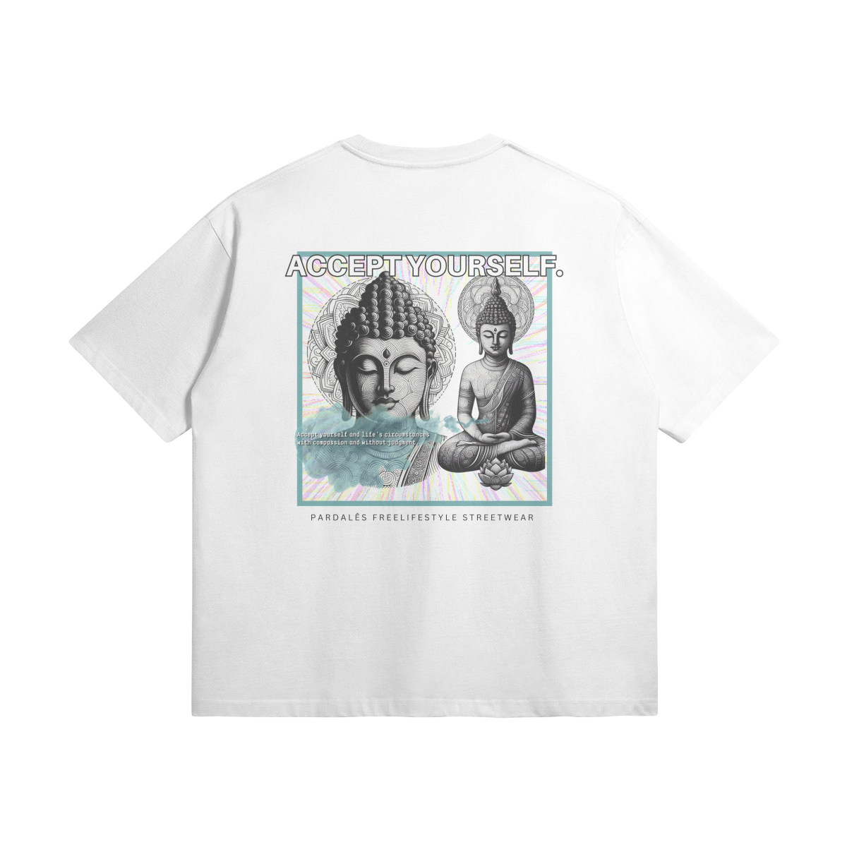 T-shirt Unisex Oversize Buddha Accept