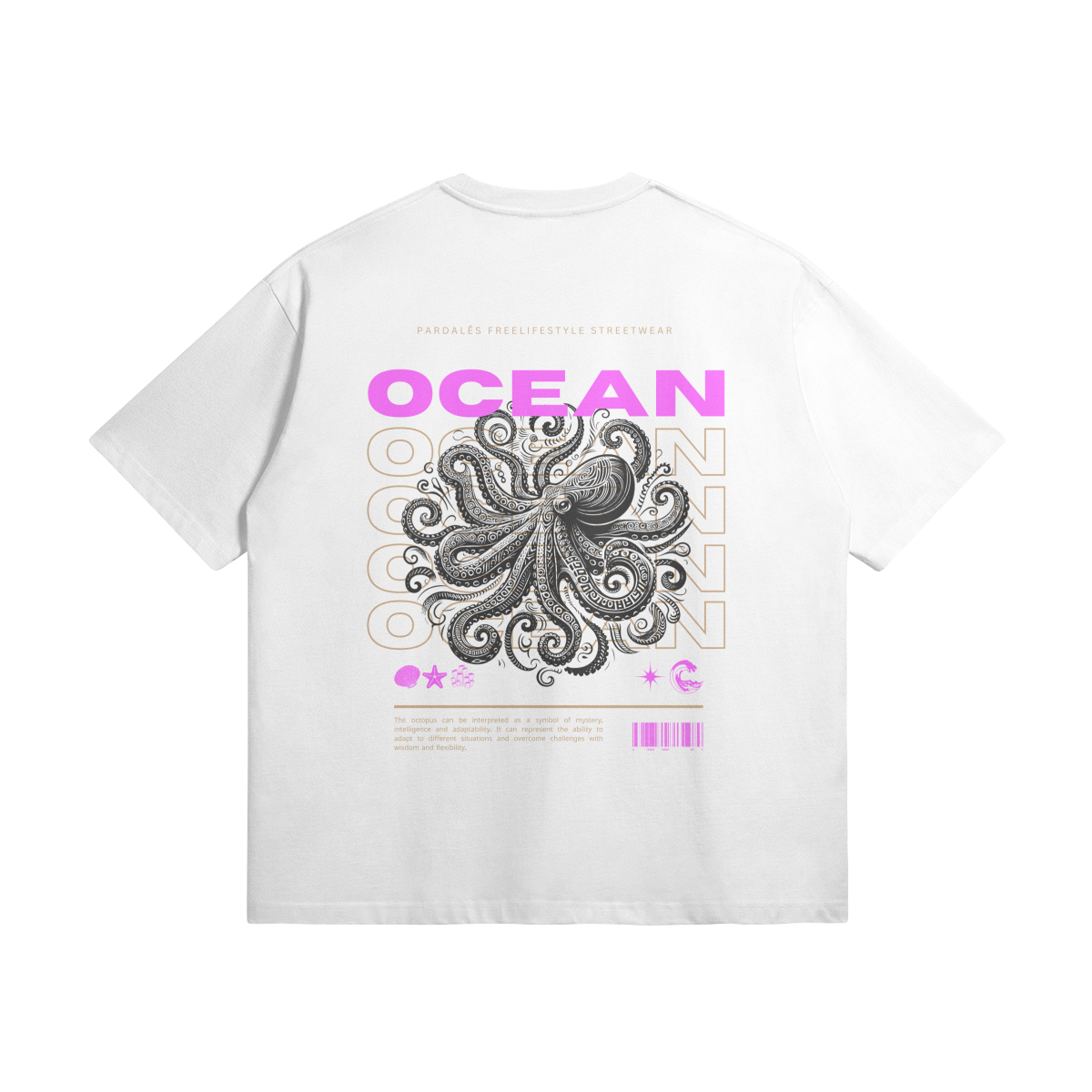 T-shirt Unisex Oversize Octopus