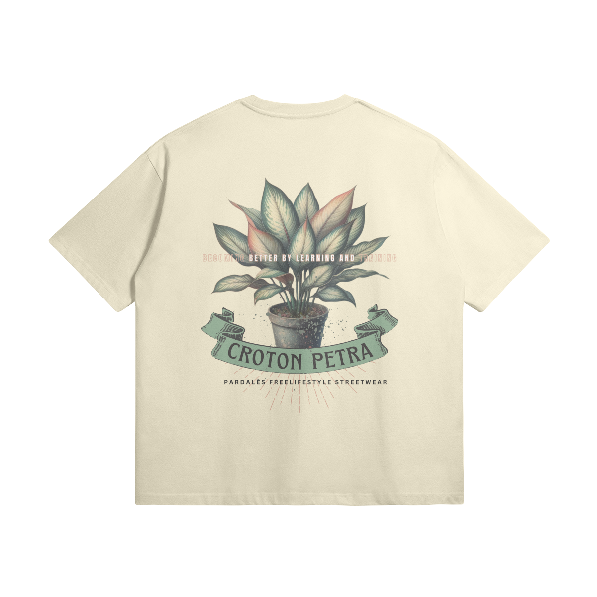 T-shirt Unisex Oversize Croton Petra Become Plant