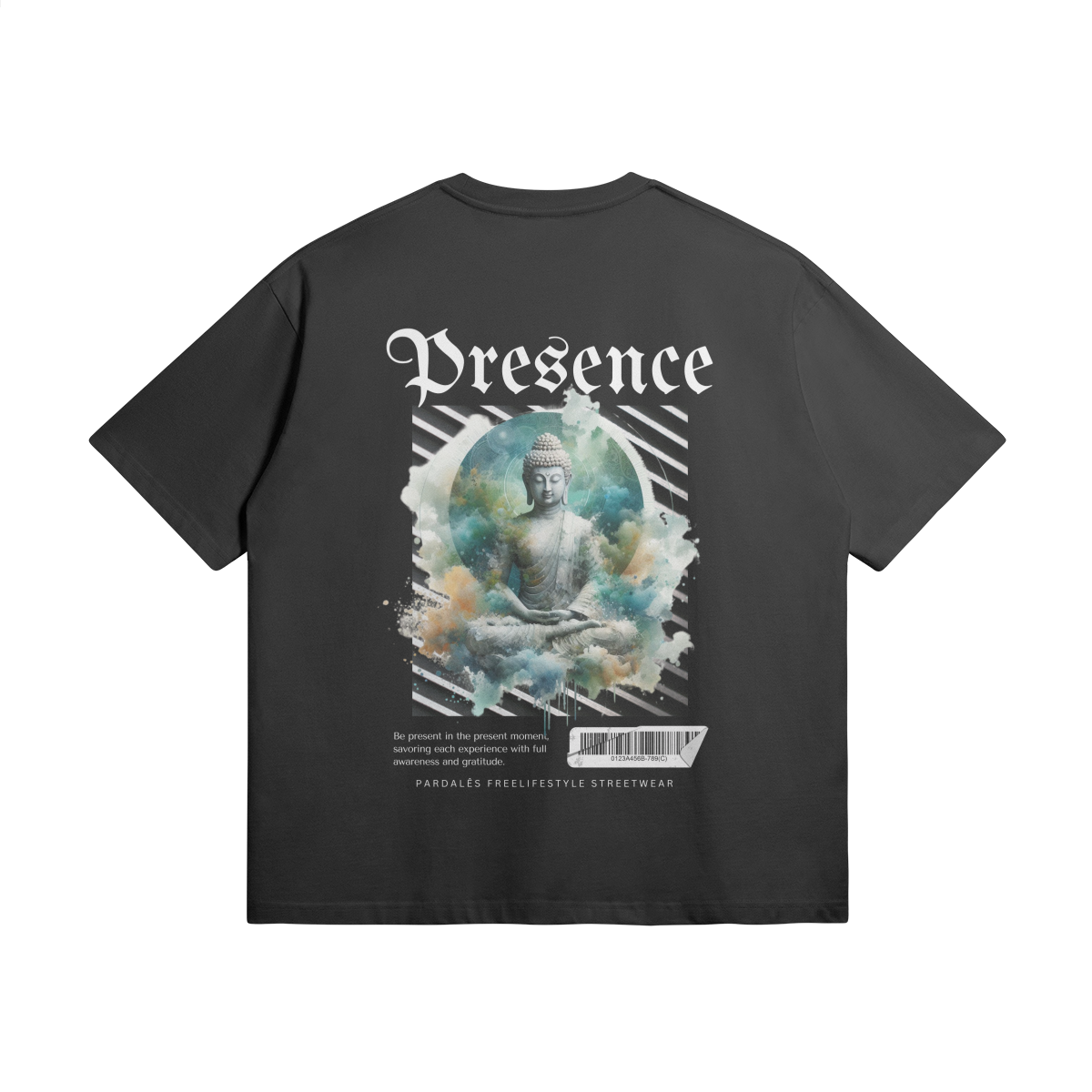 T-shirt Unisex Oversize Buddha Presence - Pardalês_Free Lifestyle