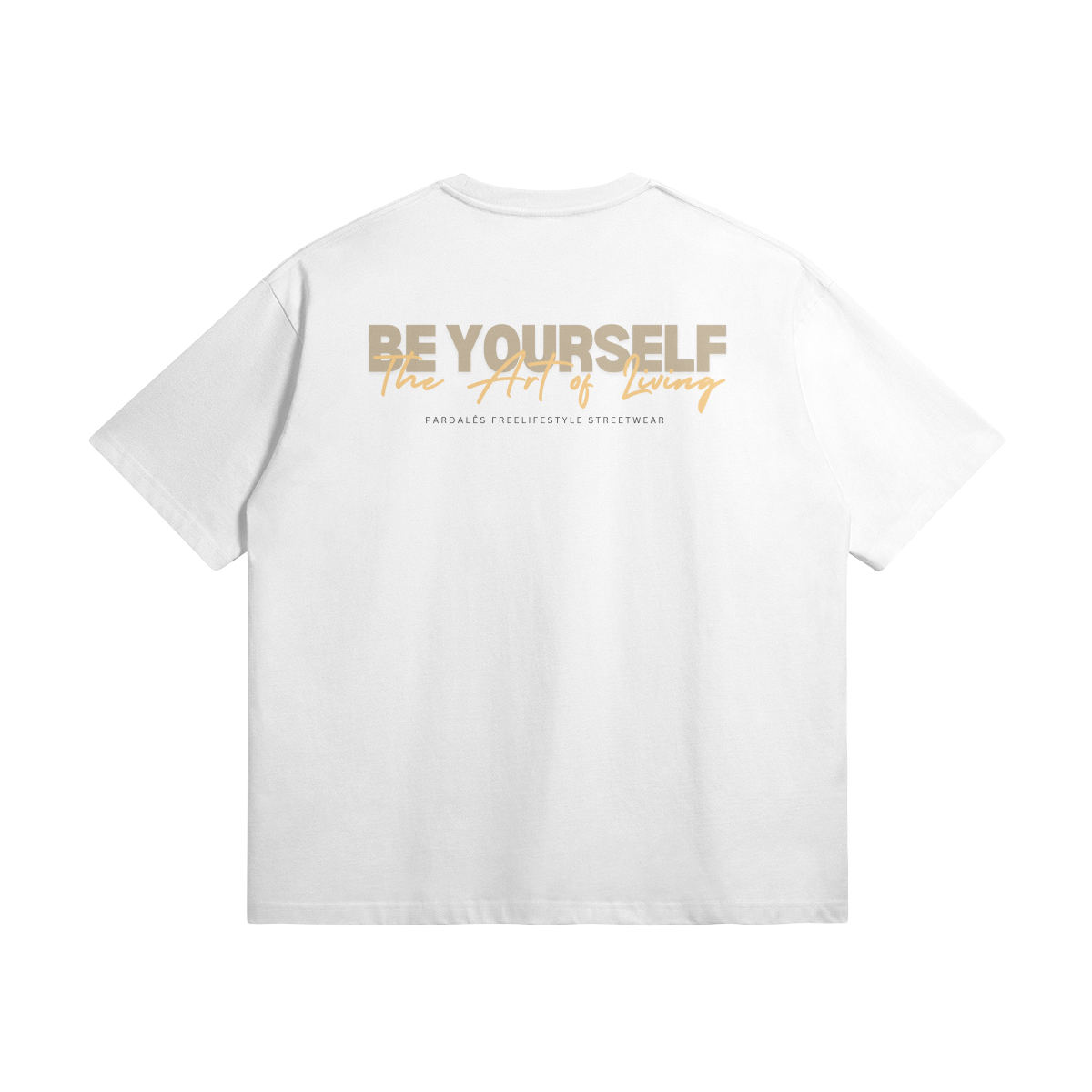 T-shirt Unisex Oversize Be Yourself - Pardalês_Free Lifestyle