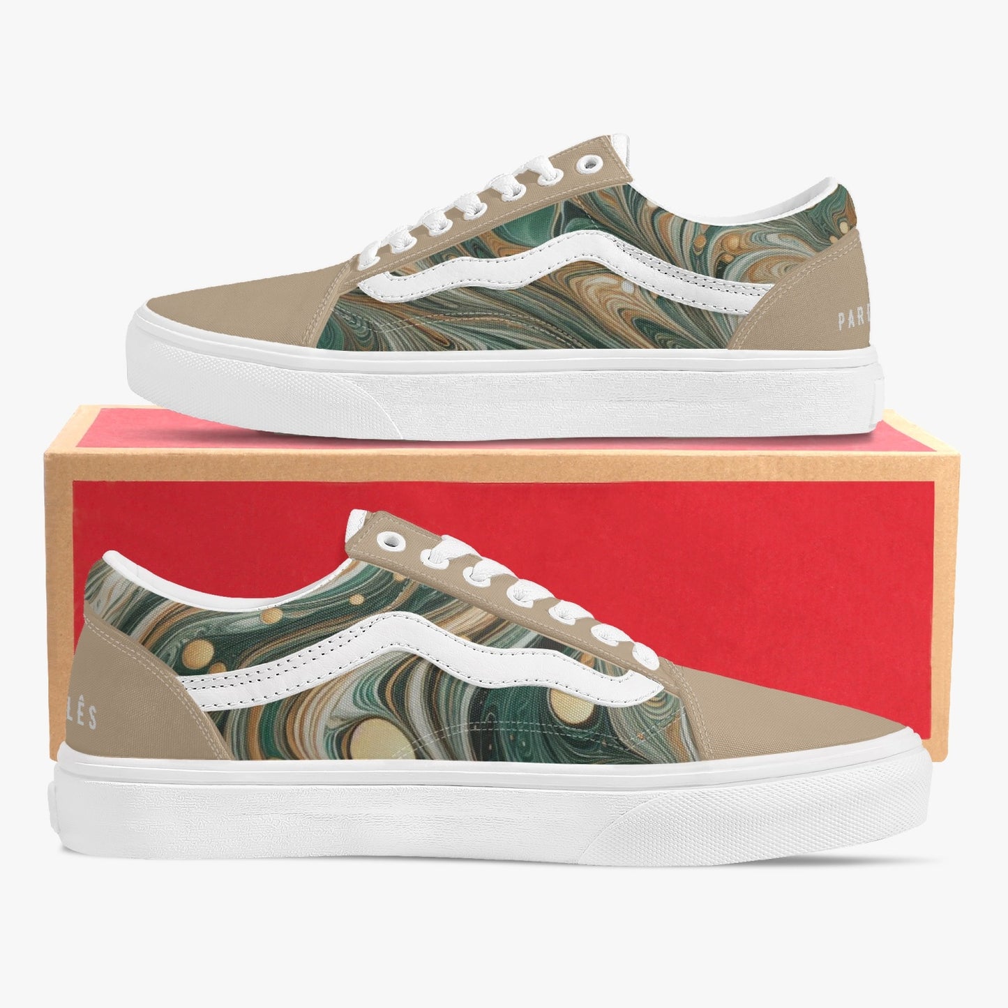 Sneakers Unisex Trendy Low-Top Marble - Pardalês_Free Lifestyle