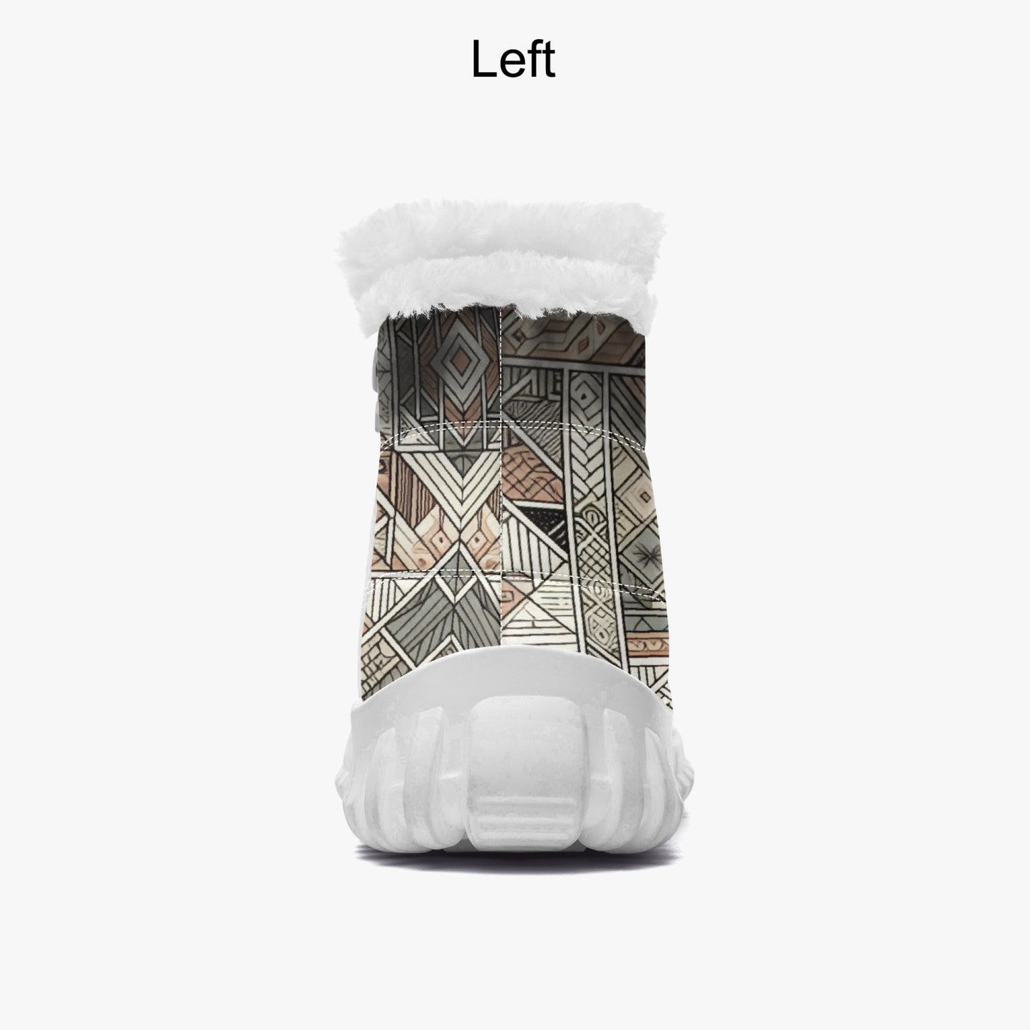 Boots Unisex Cotton-pad Fur Geometric - Pardalês_Free Lifestyle