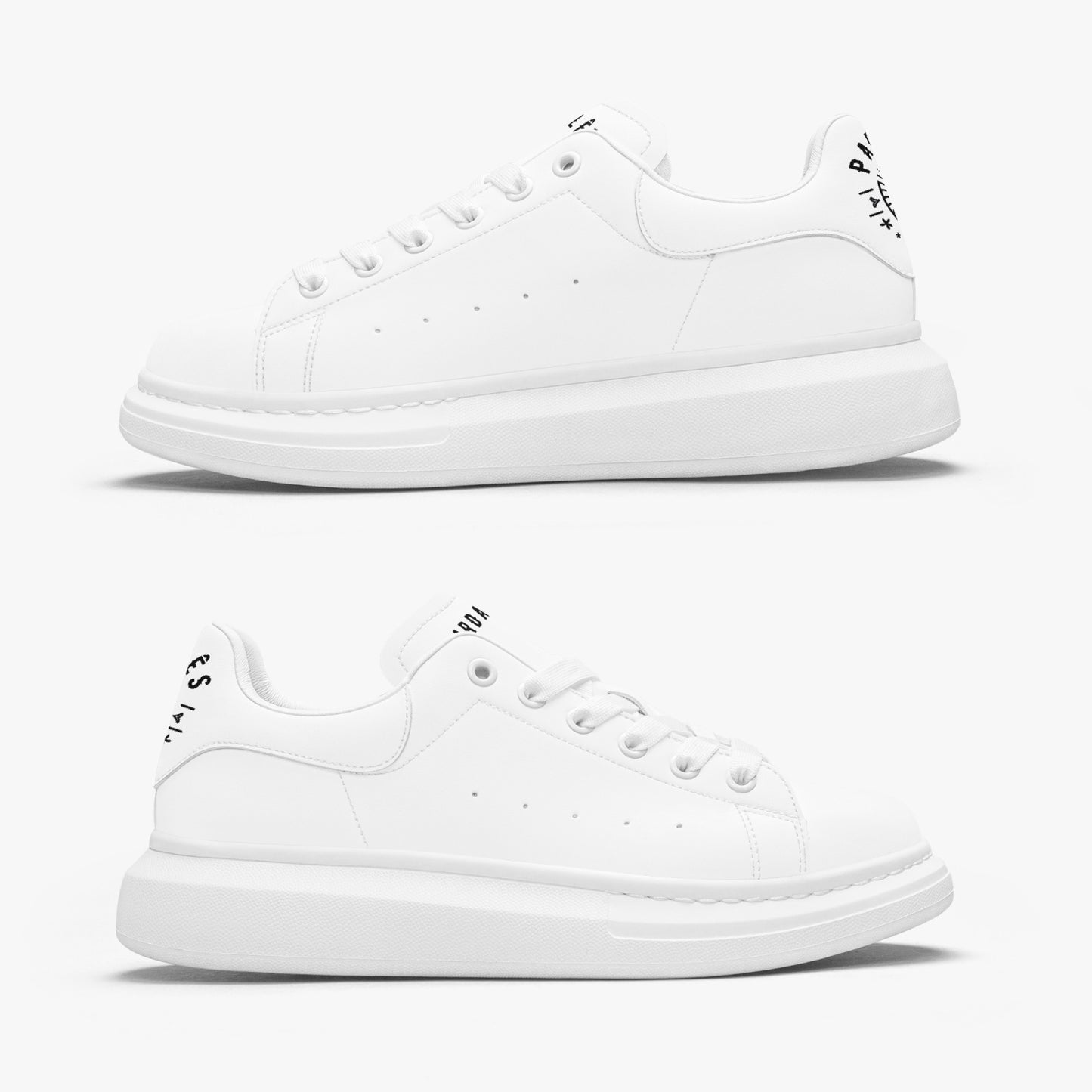 Sneakers Unisex Leather Oversized White - Pardalês_Free Lifestyle