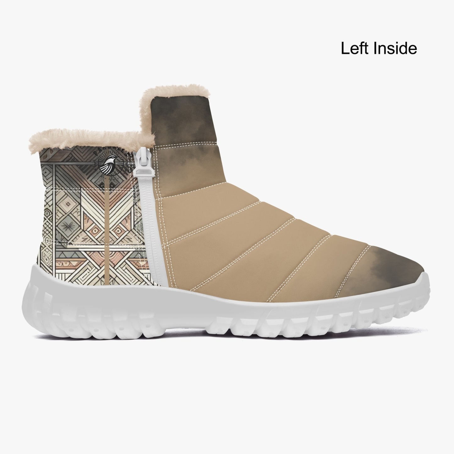 Boots Unisex Cotton-pad Fur Geometric - Pardalês_Free Lifestyle