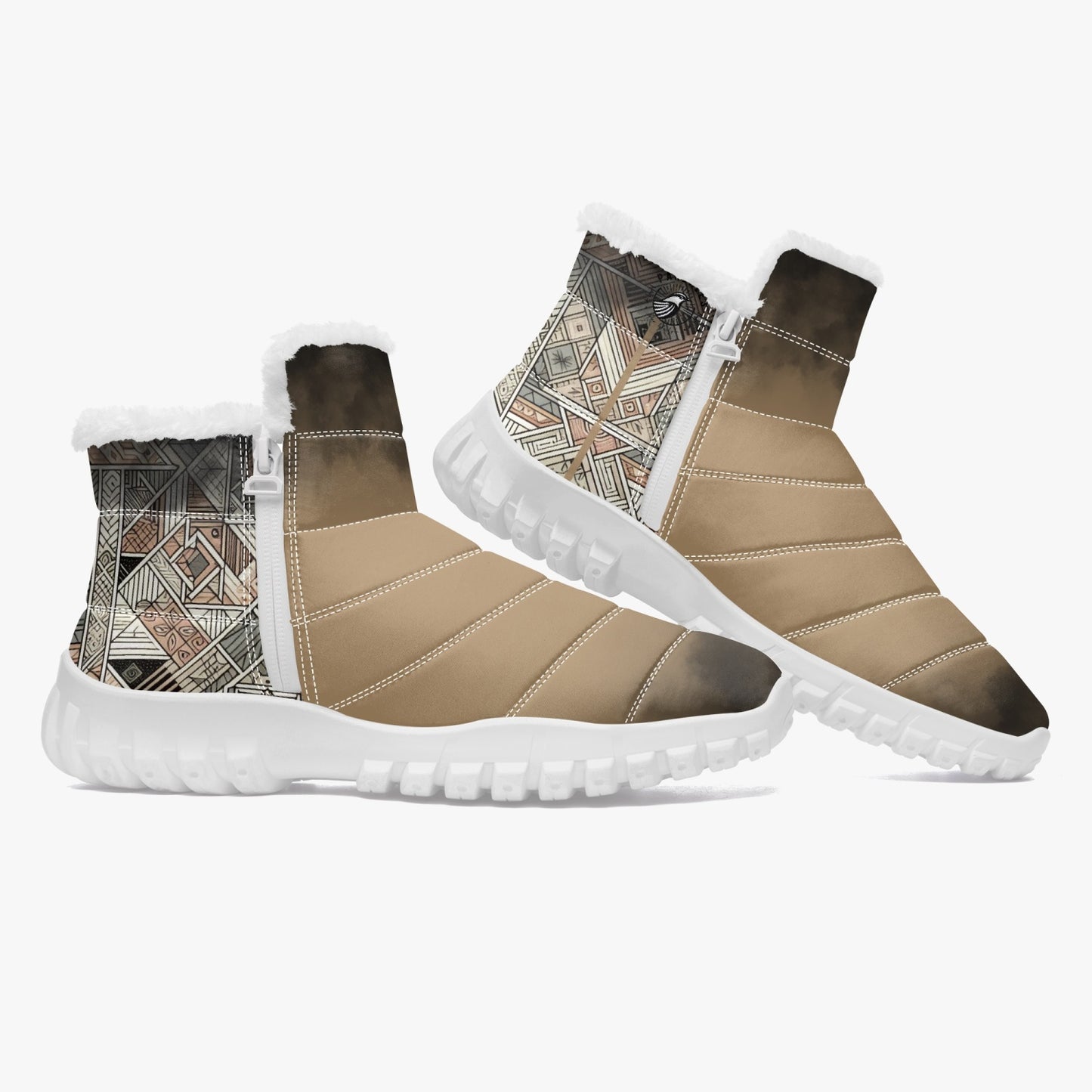 Boots Unisex Cotton-pad Fur Geometric - Pardalês_Free Lifestyle