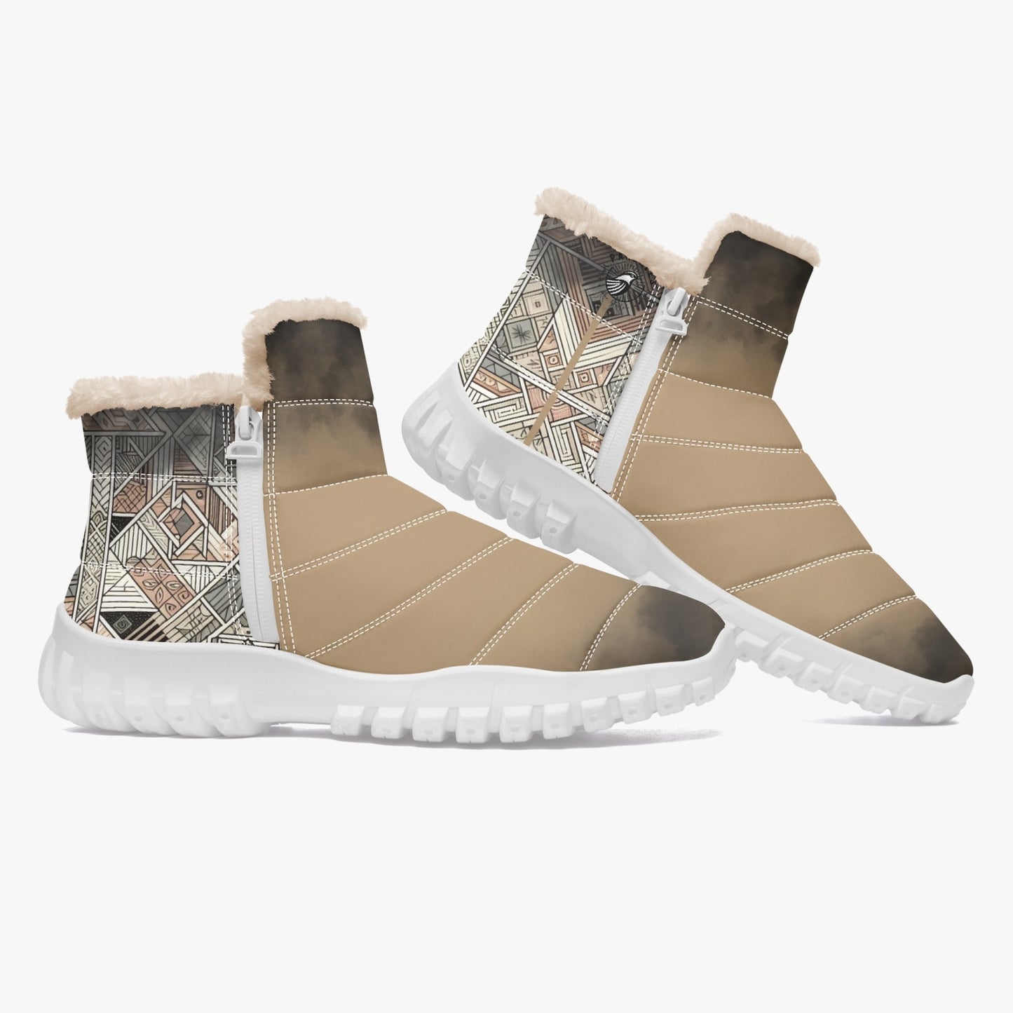 Boots Unisex Cotton-pad Fur Geometric - Pardalês_Free Lifestyle