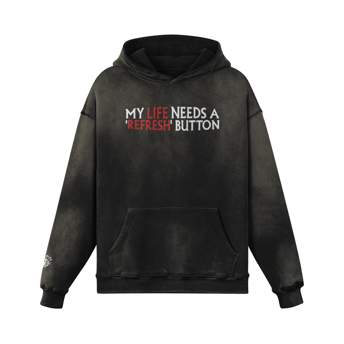 Hoodie Unisex Oversize Faded Refresh - Pardalês_Free Lifestyle