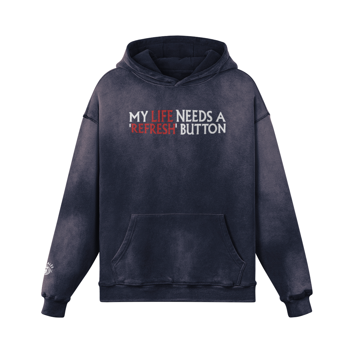 Hoodie Unisex Oversize Faded Refresh - Pardalês_Free Lifestyle