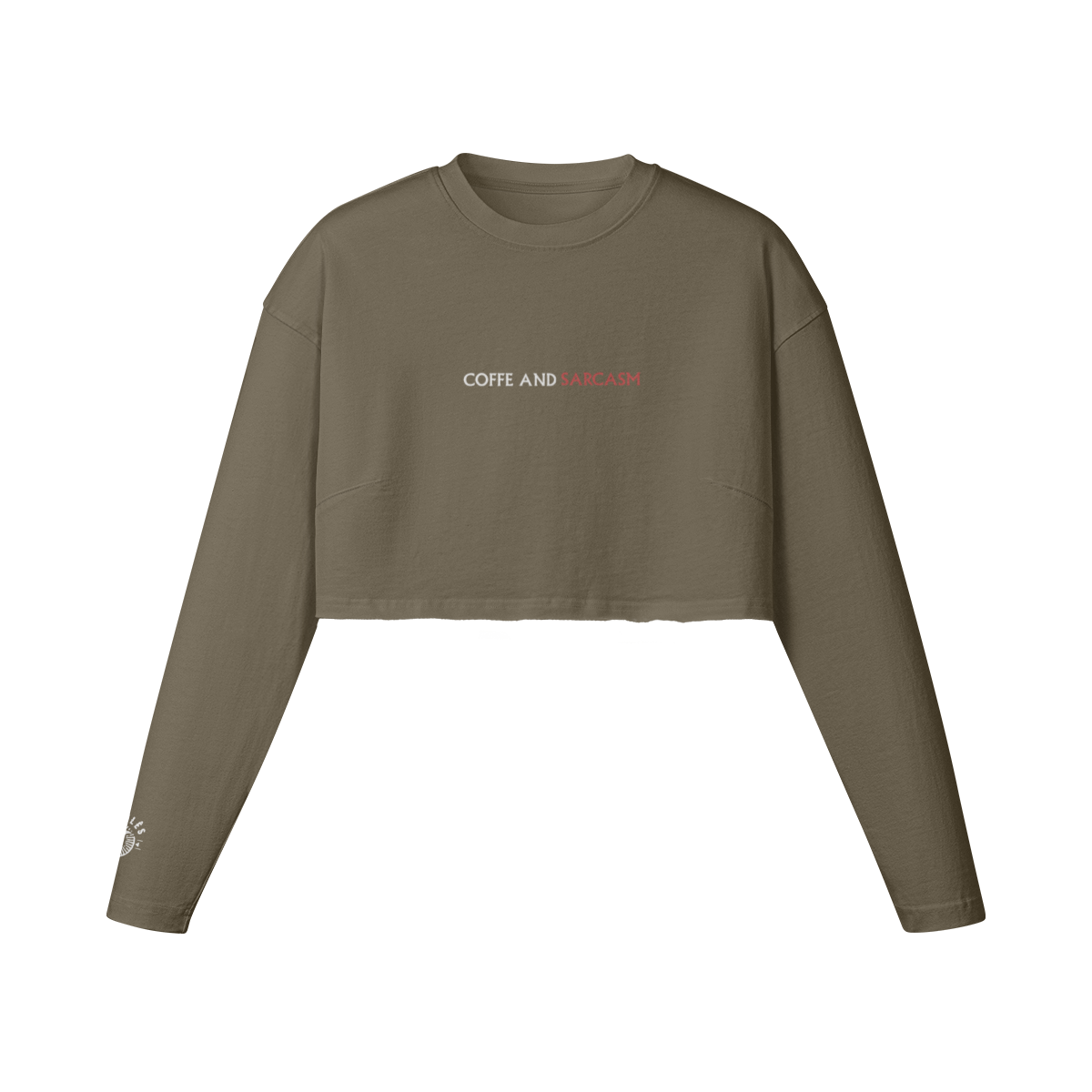 Crop Top Female Long-Sleeve Sarcasm - Pardalês_Free Lifestyle