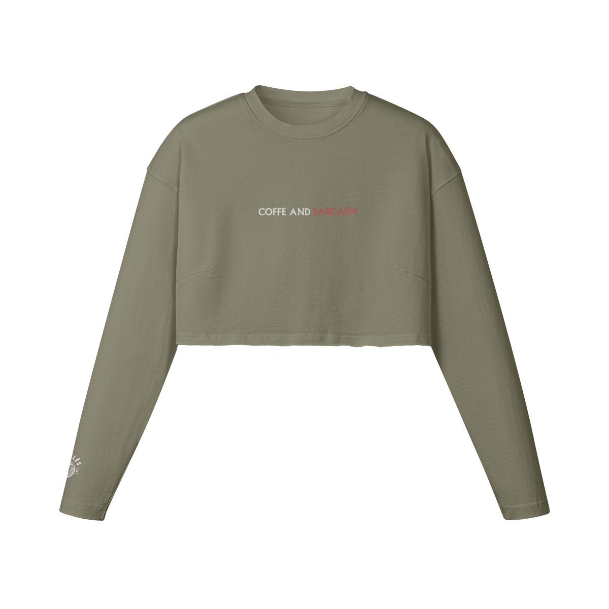 Crop Top Female Long-Sleeve Sarcasm - Pardalês_Free Lifestyle