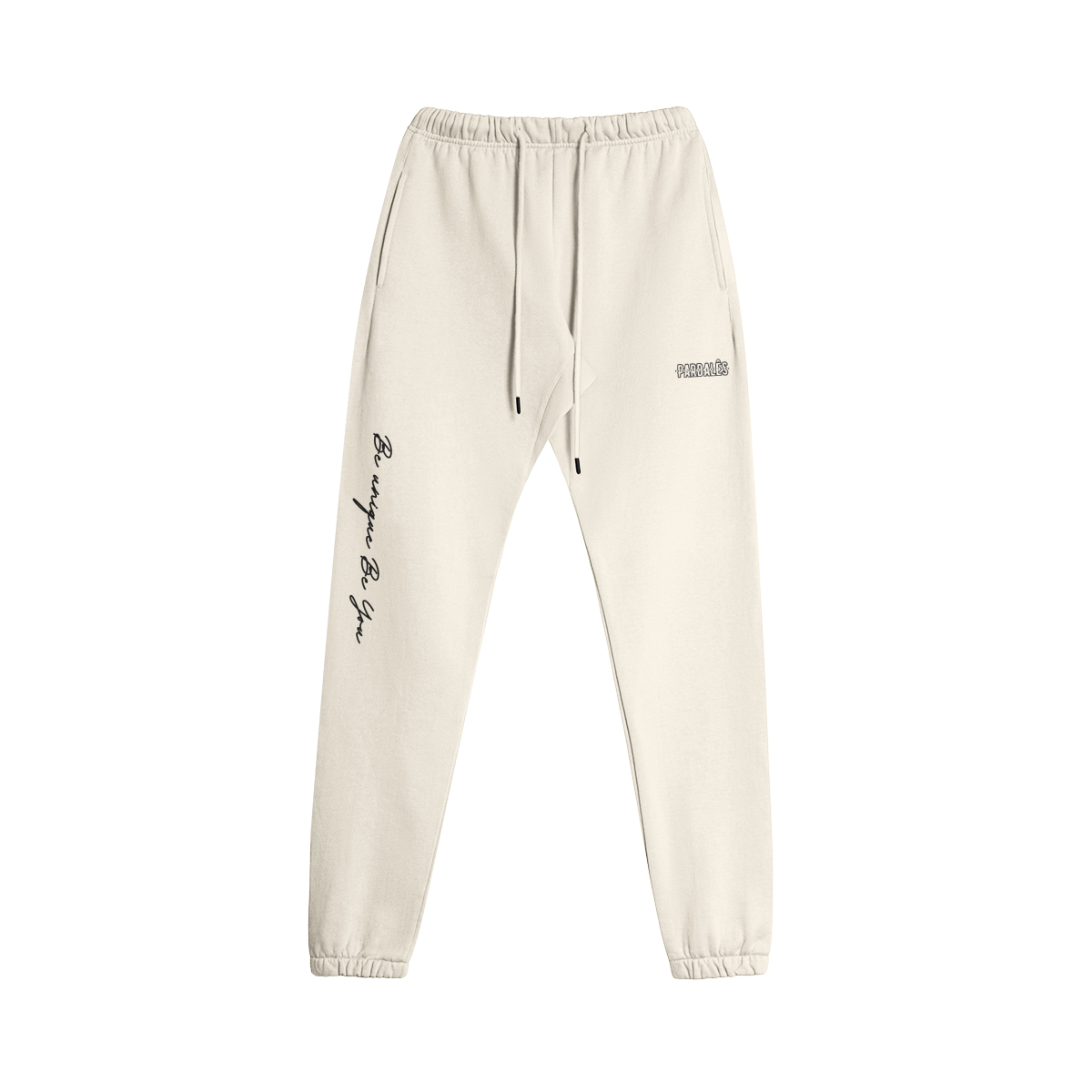 Sweatpants Unisex Fleece-Lined Beige - Pardalês_Free Lifestyle