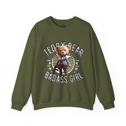 Unisex Sweatshirt - Teddy Badass Girl - Pardalês_Free Lifestyle