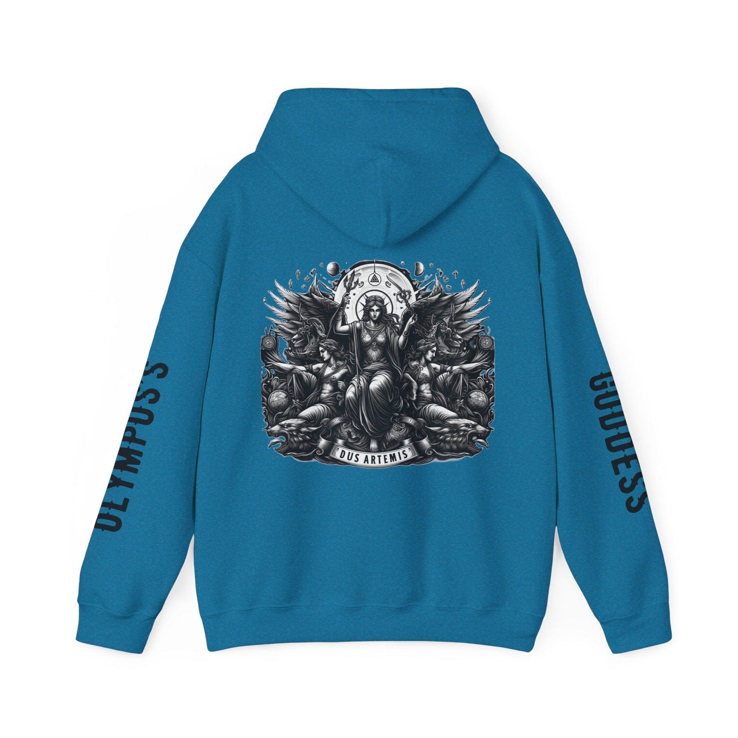 Unisex Hooded Sweatshirt - Olympus's Goddess Artemis - Pardalês_Free Lifestyle