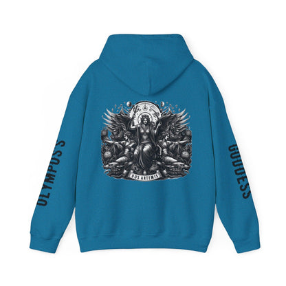 Unisex Hooded Sweatshirt - Olympus's Goddess Artemis - Pardalês_Free Lifestyle