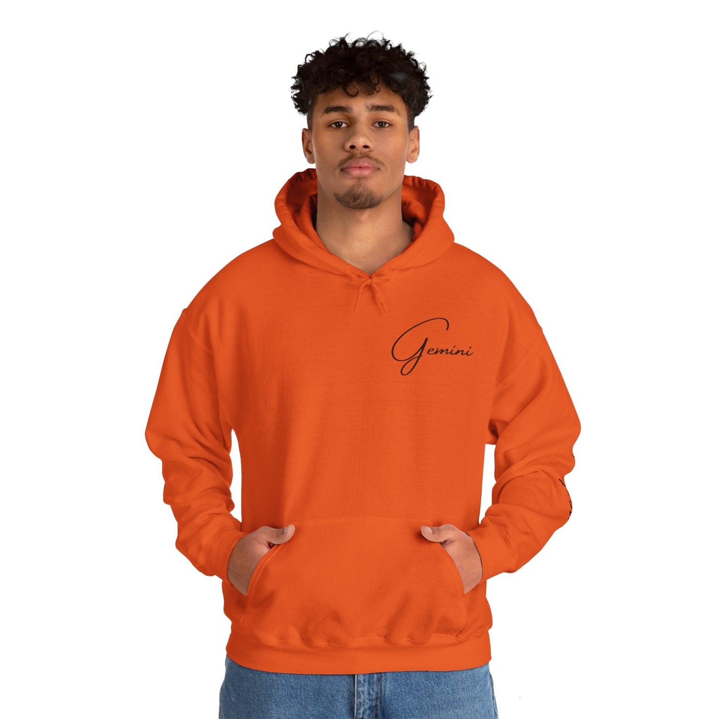 Unisex Hooded Sweatshirt - Gemini Sign - Pardalês_Free Lifestyle