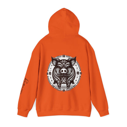 Unisex Hooded Sweatshirt - Chinese Zodiac Pig - Pardalês_Free Lifestyle