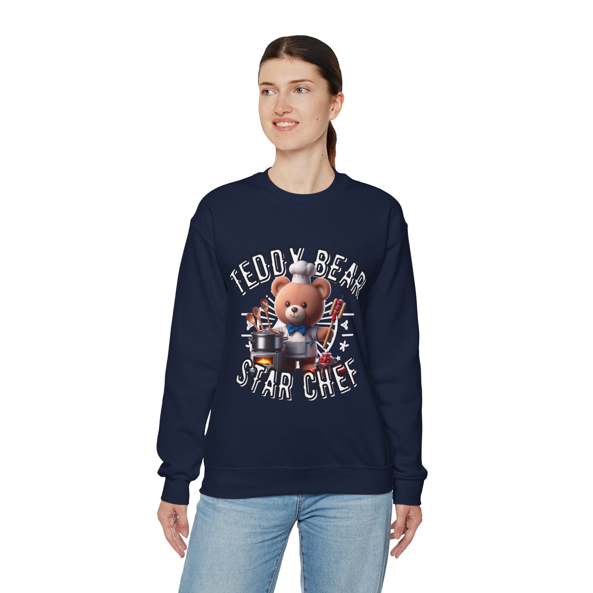 Unisex Sweatshirt - Teddy Star Chef - Pardalês_Free Lifestyle