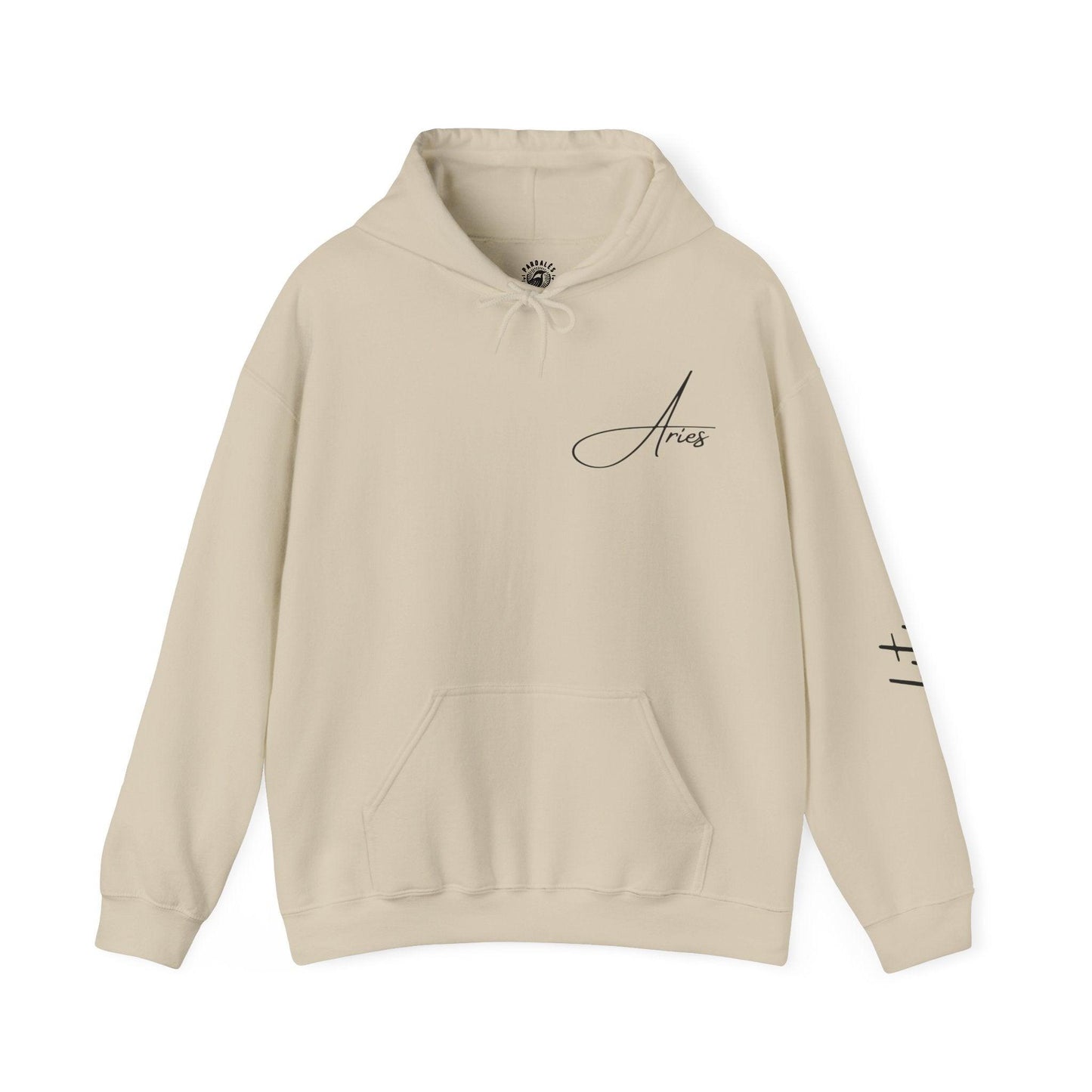 Unisex Hooded Sweatshirt - Aries Sign - Pardalês_Free Lifestyle