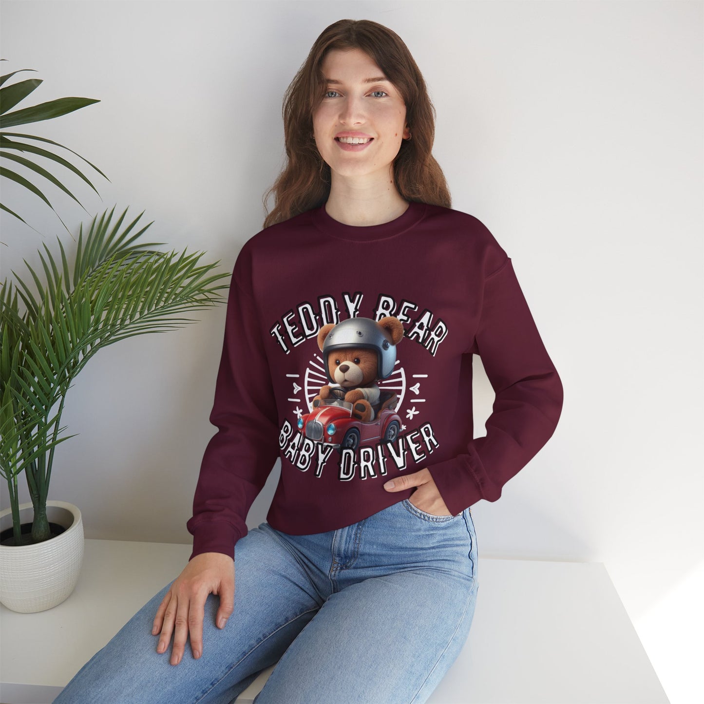 Unisex Sweatshirt - Teddy Baby Driver - Pardalês_Free Lifestyle