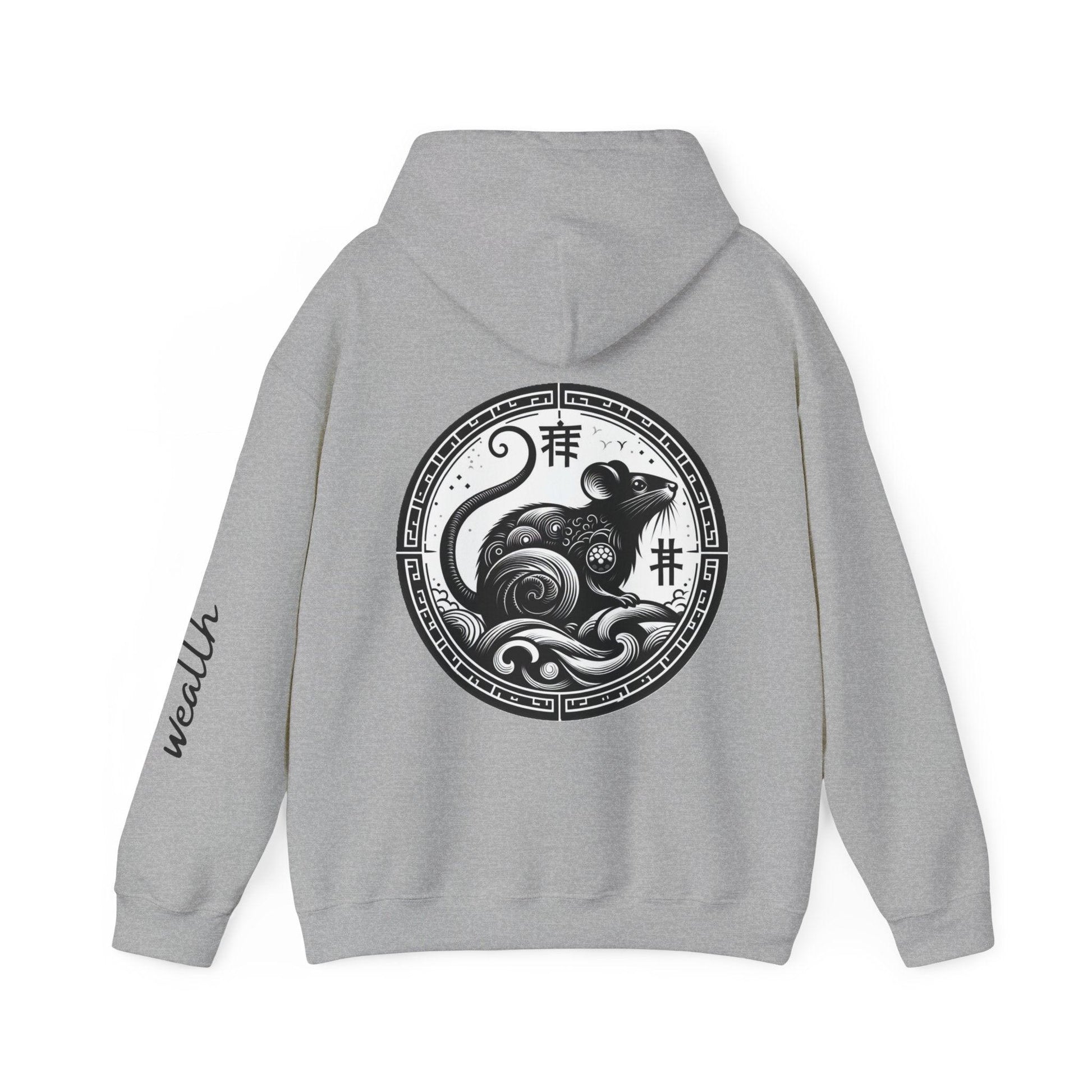 Unisex Hooded Sweatshirt - Chinese Zodiac Rat - Pardalês_Free Lifestyle