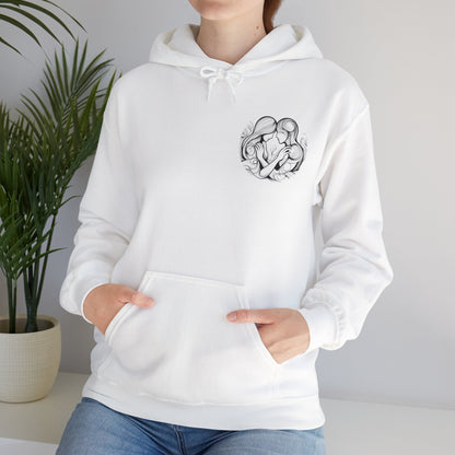 Unisex Hooded Sweatshirt - Valentine's Day - Love Story - Pardalês_Free Lifestyle