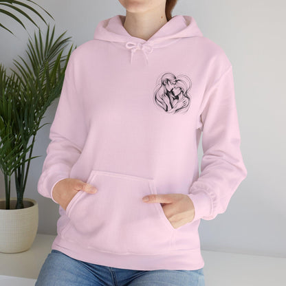 Unisex Hooded Sweatshirt - Valentine's Day - Loved Everyday - Pardalês_Free Lifestyle