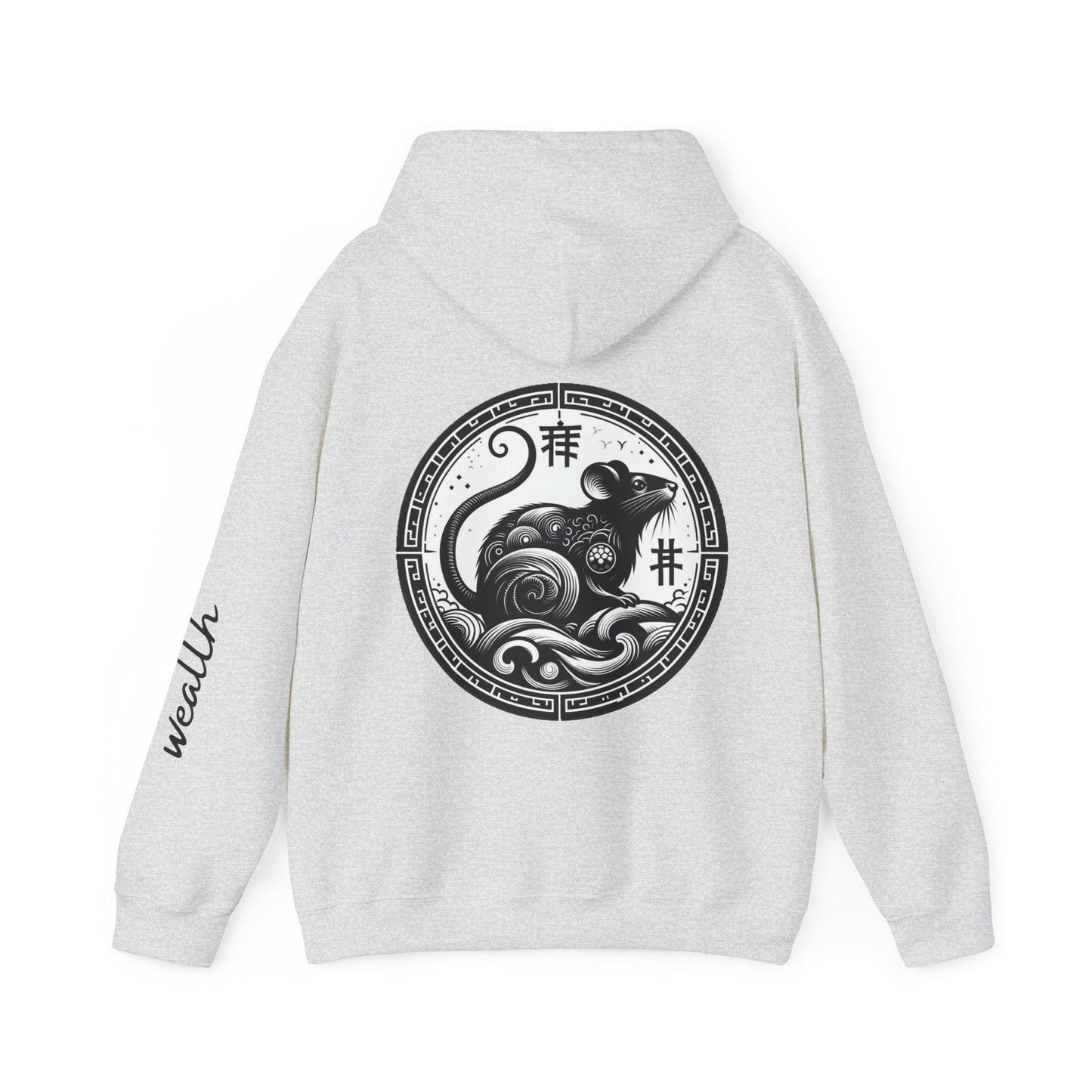 Unisex Hooded Sweatshirt - Chinese Zodiac Rat - Pardalês_Free Lifestyle