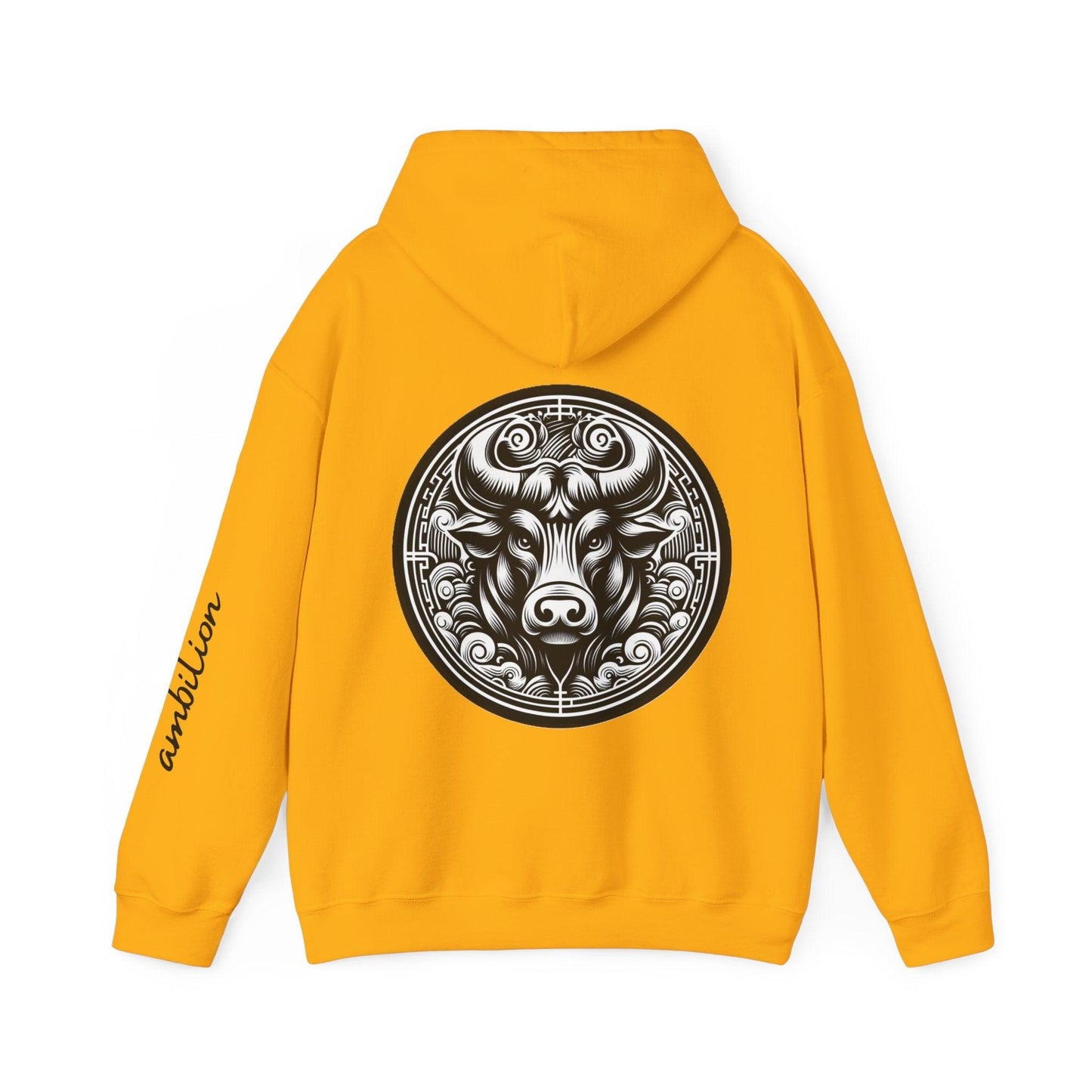 Unisex Hooded Sweatshirt - Chinese Zodiac Bull - Pardalês_Free Lifestyle