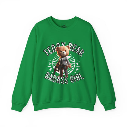 Unisex Sweatshirt - Teddy Badass Girl - Pardalês_Free Lifestyle