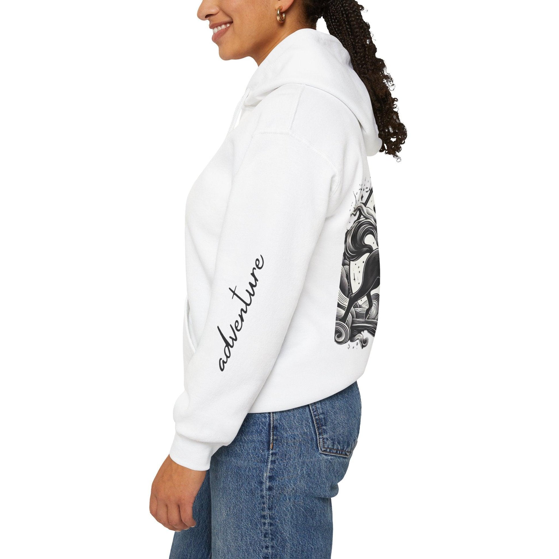 Unisex Hooded Sweatshirt - Sagittarius Sign - Pardalês_Free Lifestyle