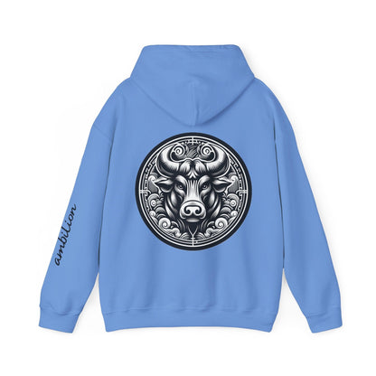 Unisex Hooded Sweatshirt - Chinese Zodiac Bull - Pardalês_Free Lifestyle