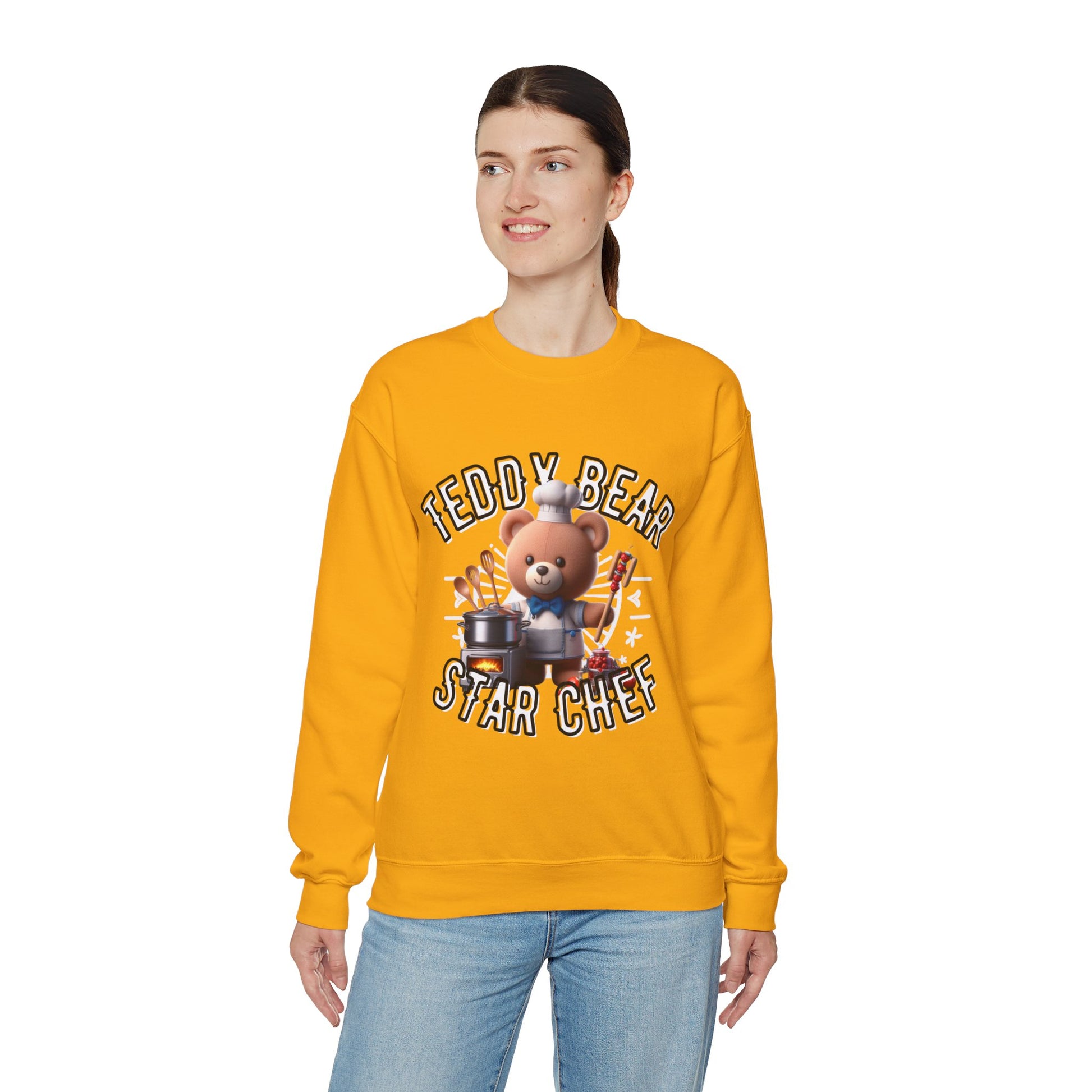 Unisex Sweatshirt - Teddy Star Chef - Pardalês_Free Lifestyle