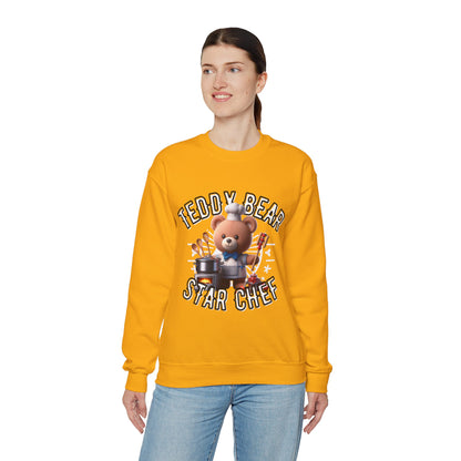 Unisex Sweatshirt - Teddy Star Chef - Pardalês_Free Lifestyle