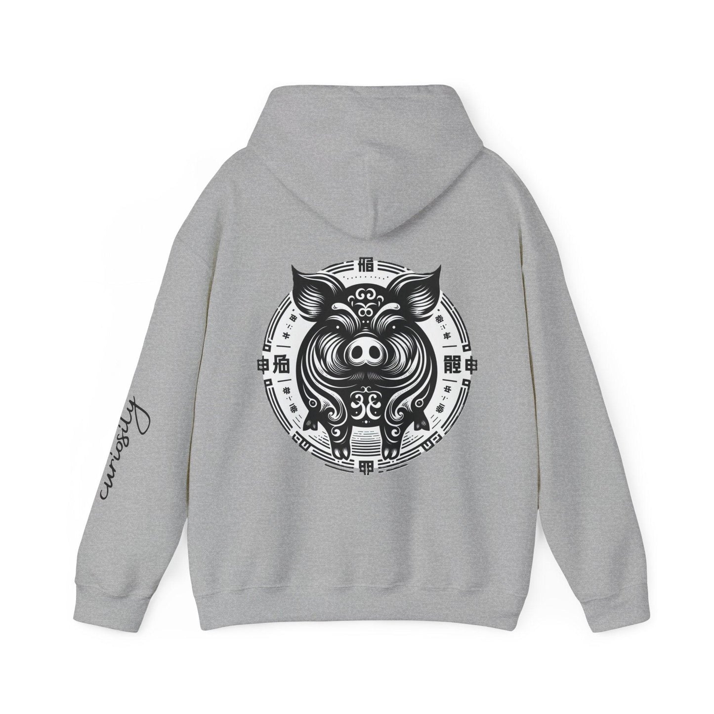 Unisex Hooded Sweatshirt - Chinese Zodiac Pig - Pardalês_Free Lifestyle